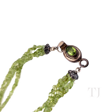 Load image into Gallery viewer, Peridot Chip Necklace with Pendant in Sterling Silver
