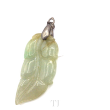 Load image into Gallery viewer, Burmese Natural Jade Lead Figure Pendant with silver bail
