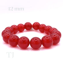 Load image into Gallery viewer, Red Quartz Bracelet (Dyed)
