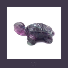 Load image into Gallery viewer, Fluorite Turtle Figurine
