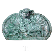 Load image into Gallery viewer, Natural Burmese Jade Luck Symbol Sculpture
