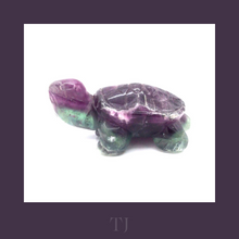 Load image into Gallery viewer, Fluorite Turtle Figurine
