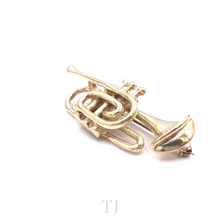 Load image into Gallery viewer, Trumpet Sterling Silver Brooch
