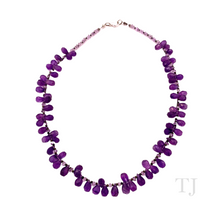 将图片加载到图库查看器，Amethyst Faceted Bead Necklace
