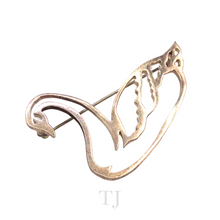 Load image into Gallery viewer, Italian Sterling Silver Swan Brooch
