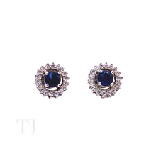 Load image into Gallery viewer, Doublet Sapphire Round Shape Jewelry Set
