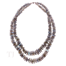 Load image into Gallery viewer, Labradorite Chip Layered Necklace
