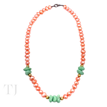 Load image into Gallery viewer, Freshwater Orange Pearl Necklace
