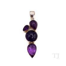 Load image into Gallery viewer, Amethyst Pendant in sterling silver
