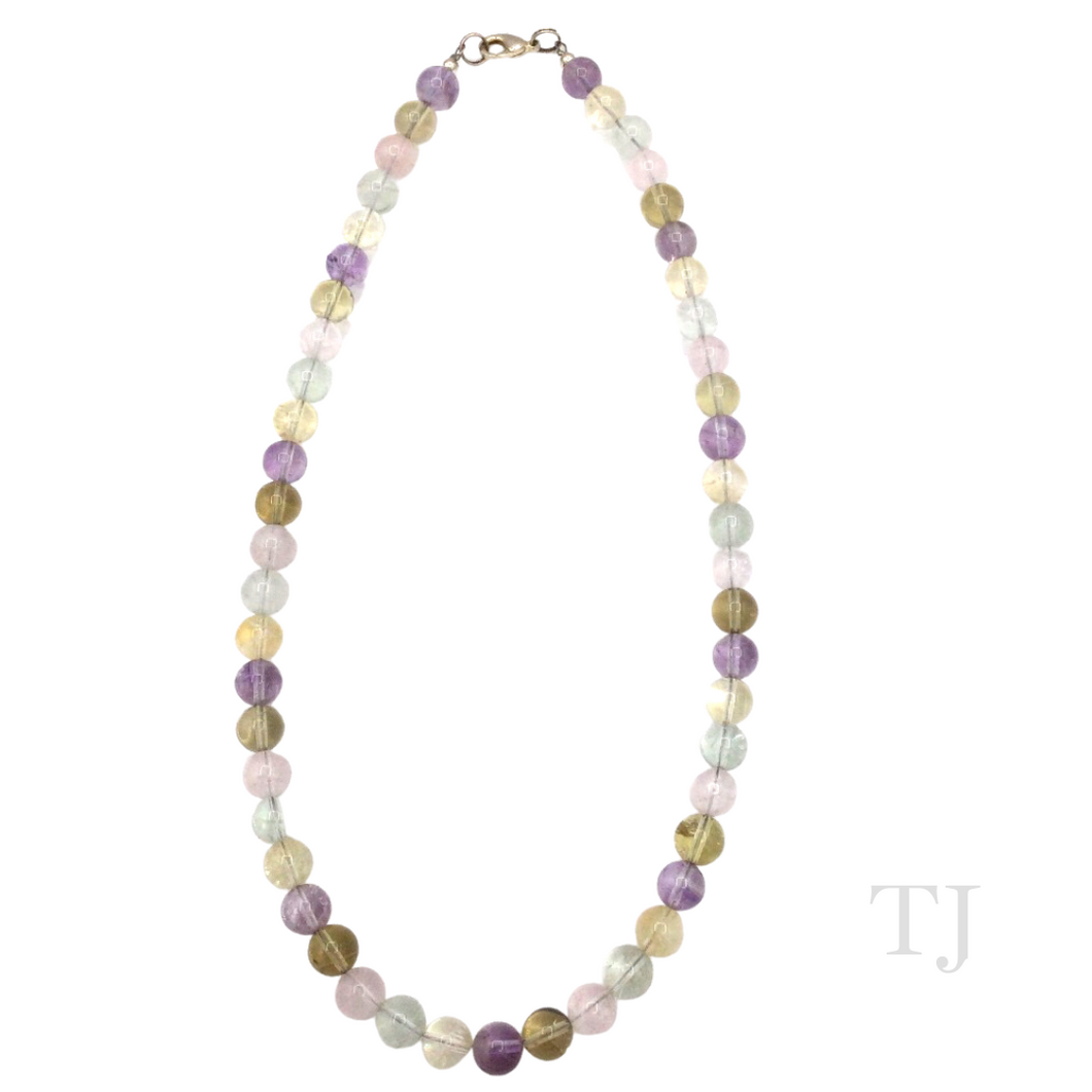 Ametrine different color Bead Necklace