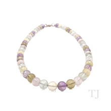 Load image into Gallery viewer, Front view of Ametrine bead necklace
