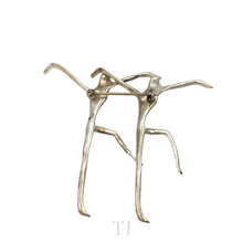 Load image into Gallery viewer, Two People Dancing figure Sterling Silver Brooch
