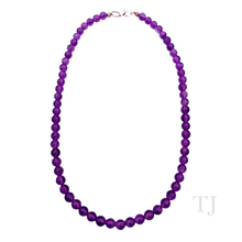 Load image into Gallery viewer, Amethyst Bead Necklace 
