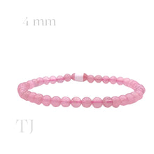 Load image into Gallery viewer, Rose Quartz 4 mm Bracelet
