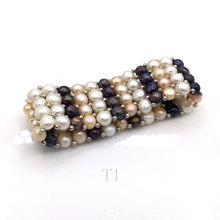 Загрузить изображение в средство просмотра галереи, Multicolor Freshwater Pearl Stretchy Bracelet
