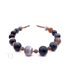 Load image into Gallery viewer, Eye Agate Bead Necklace
