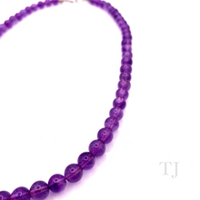 Cargar imagen en el visor de la galería, High Quality Amethyst bead necklace
