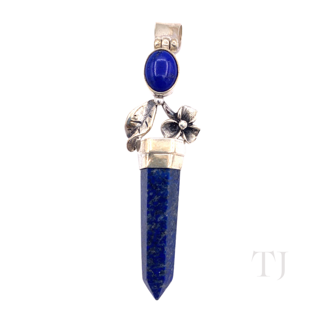 Lapis Lazuli Pendant in Sterling Silver