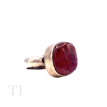 Load image into Gallery viewer, Pink Tourmaline Stone Ring in Sterling Silver
