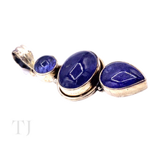 Load image into Gallery viewer, Tanzanite Three Shapes Pendant in Sterling Silver
