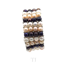 Cargar imagen en el visor de la galería, Multicolor Freshwater Pearl Stretchy Bracelet
