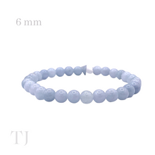 Load image into Gallery viewer, Angelite 6 mm bead sized bracelet 
