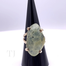 Load image into Gallery viewer, Prehnite Stone Ring in Sterling Silver
