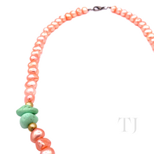 Load image into Gallery viewer, Freshwater Orange Pearl Necklace
