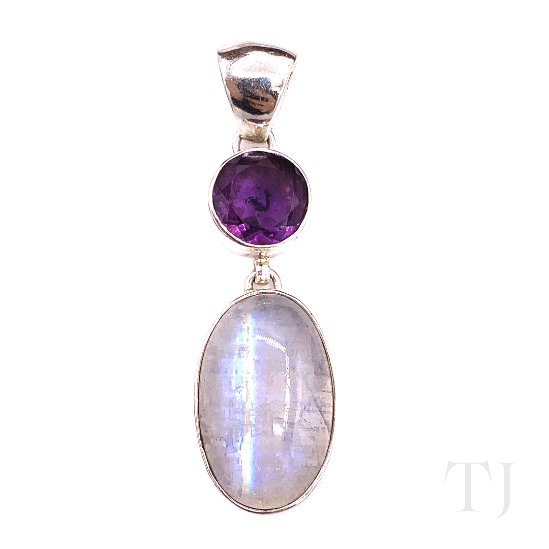 Moonstone Amethyst Pendant Ruby Mo Mo Jewelry – Legacy