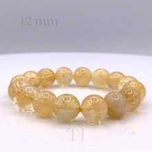 Load image into Gallery viewer, Citrine bead bracelet with elastic string 12 mm
