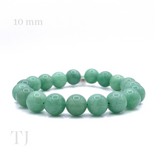 Load image into Gallery viewer, Aventurine 10 mm bead sized bracelet with elastic string
