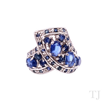 Cargar imagen en el visor de la galería, Sapphire Crown Ring in Sterling Silver
