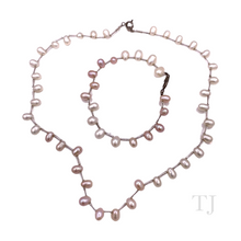 Load image into Gallery viewer, Freshwater Pearl Necklace &amp; Bracelet Set
