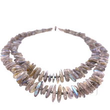 Load image into Gallery viewer, Labradorite Chip Layered Necklace
