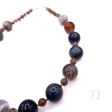 Load image into Gallery viewer, Eye Agate Bead Necklace
