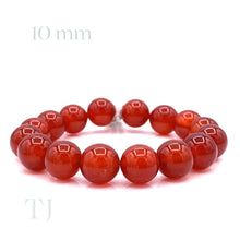 Cargar imagen en el visor de la galería, Carnelian Bead bracelet with elastic string
