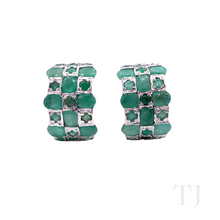 Cargar imagen en el visor de la galería, Emerald Oval Flat Cut Jewelry Set
