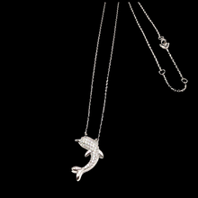 Load image into Gallery viewer, Sterling Silver Necklace in Dolphin Shape
