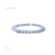 Load image into Gallery viewer, Angelite 4 mm bead sized bracelet
