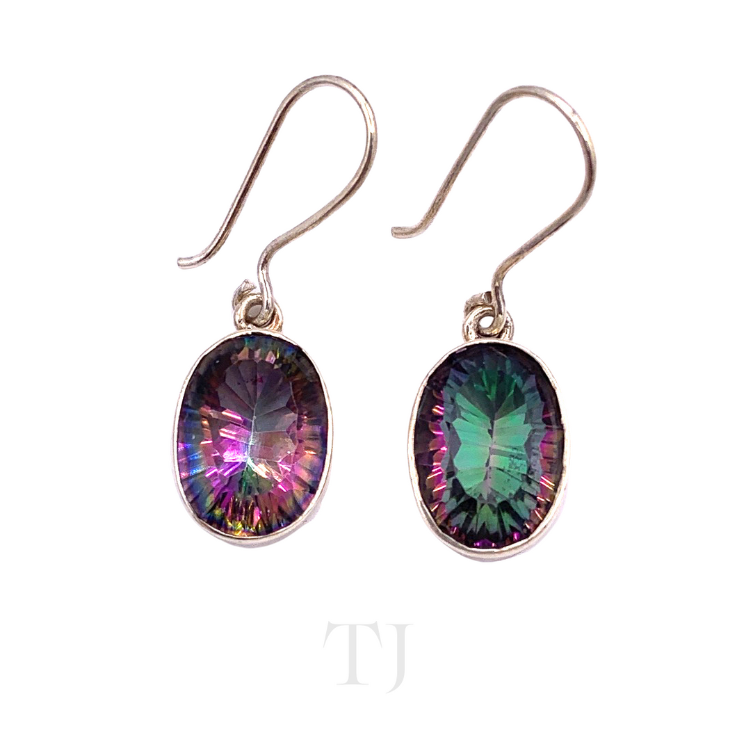 Mystic Topaz Earrings in Sterling Silver