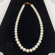 Загрузить изображение в средство просмотра галереи, Freshwater Pearl Necklace in Sterling Silver (Gold Coated)
