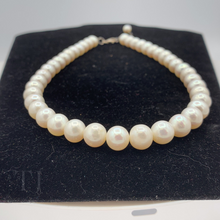 Load image into Gallery viewer, Freshwater Round Pearl Necklace in Sterling Silver
