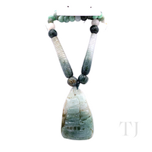 将图片加载到图库查看器，Natural Burmese Jade Necklace
