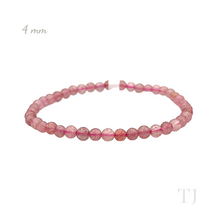 Load image into Gallery viewer, Strawberry Quartz Bracelet Natural Color
