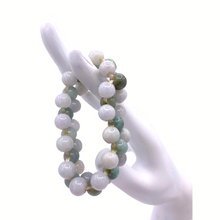 将图片加载到图库查看器，Burmese Jade Bead weaved bracelet
