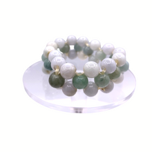 将图片加载到图库查看器，Burmese Jade Bead weaved bracelet
