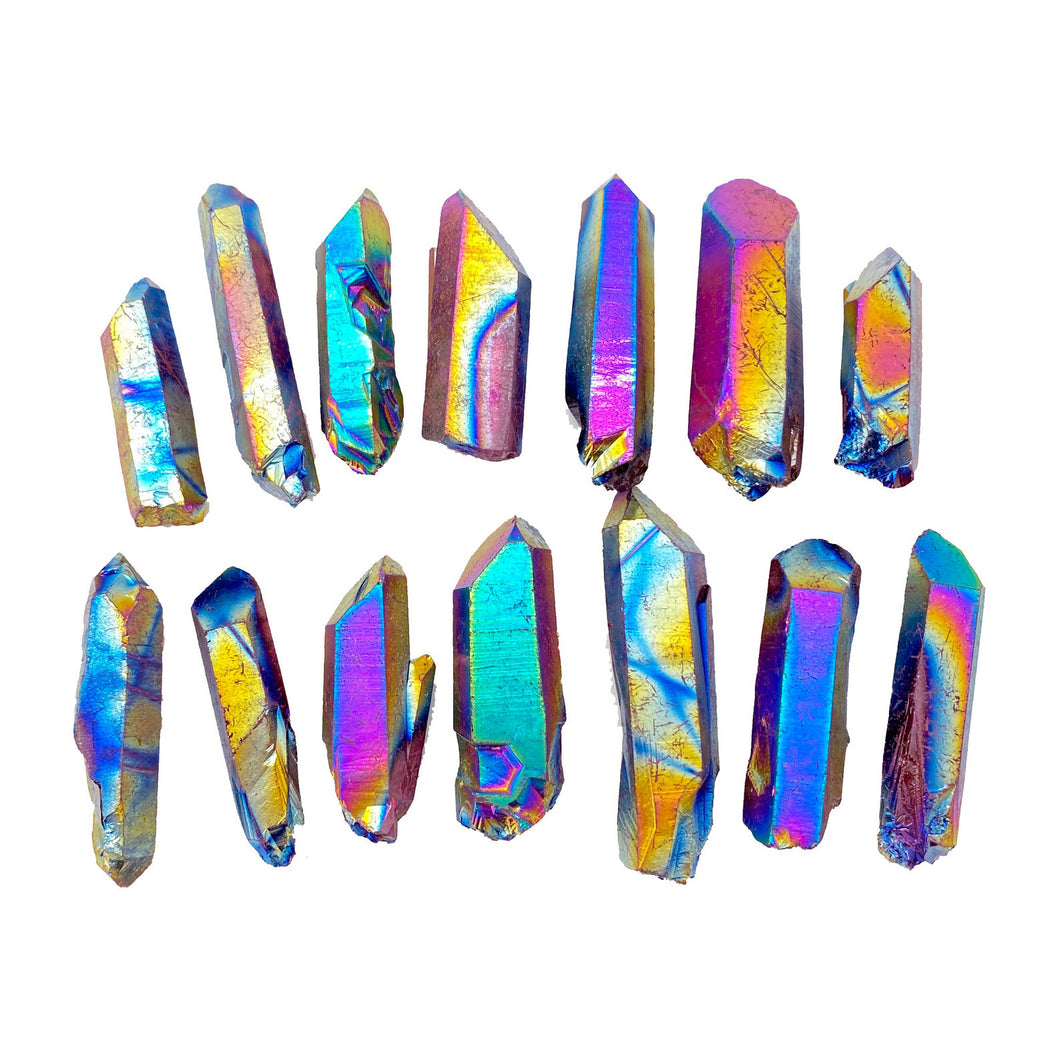 Titanium Aura Point Quartz Small