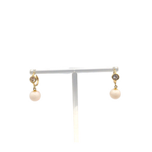 Load image into Gallery viewer, Coral earrings in 14k gold
