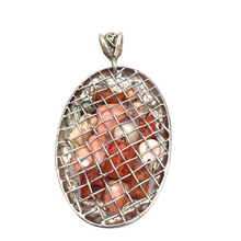 Load image into Gallery viewer, Coral pendant in sterling silver
