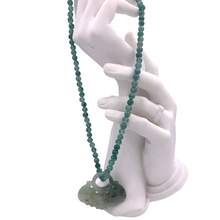 Load image into Gallery viewer, Burmese Jade Necklace with Flower Pendant
